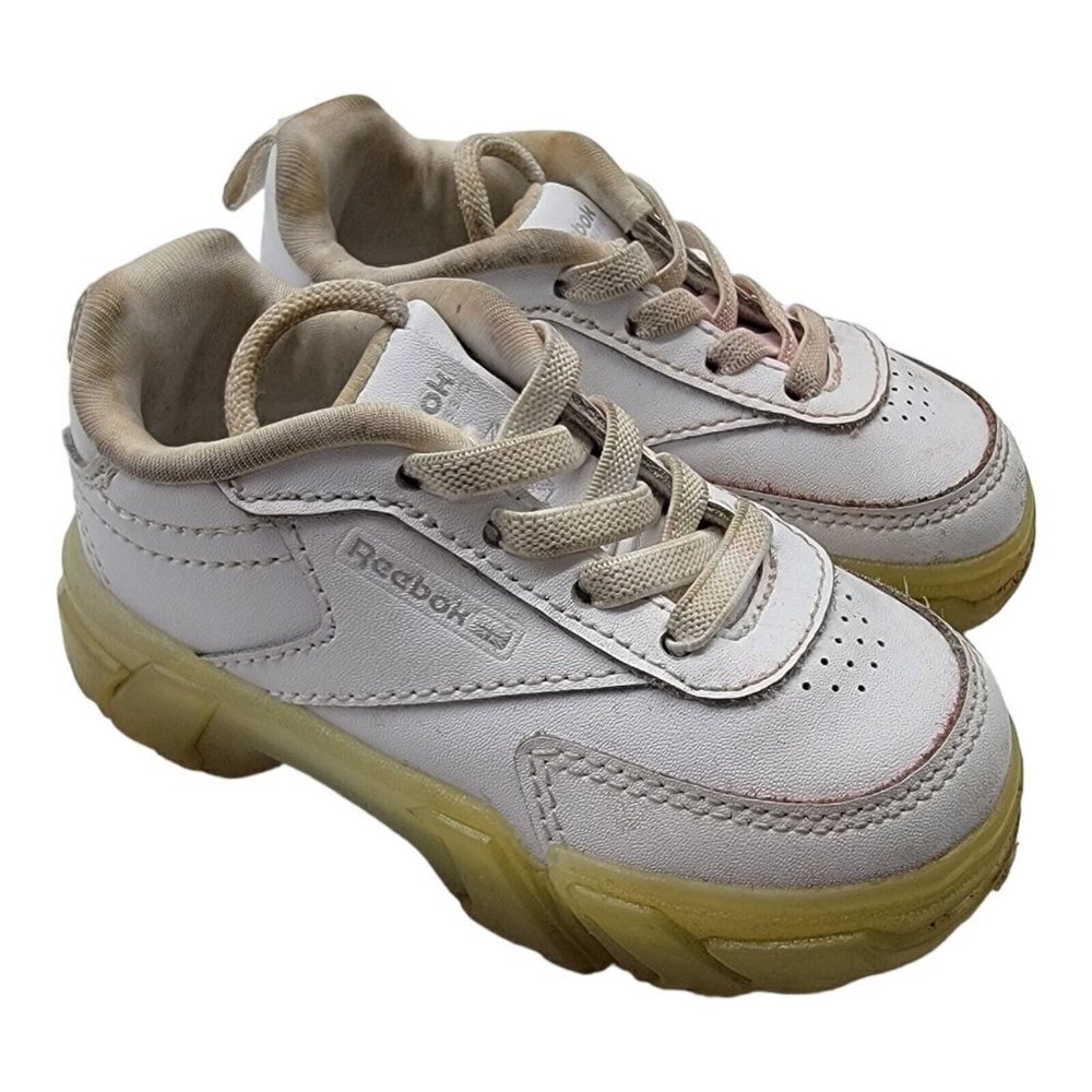 Reebok Club C Cardi Tennis Sjoes GX5099 Girls Toddler Sz 5